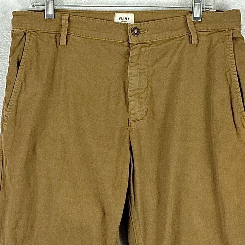 Flint And Tinder Chino Pants Mens 32 (34) Brown Preppy Classic Huckberry USA
